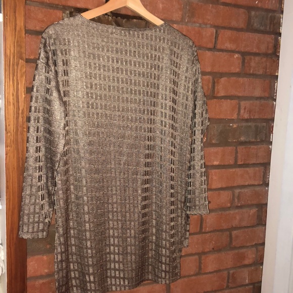 ✨Last chance -donating this week✨3/$30 |Zara W&B | Metallic Sage/Gold Tunic|Sz M - Picture 5 of 5